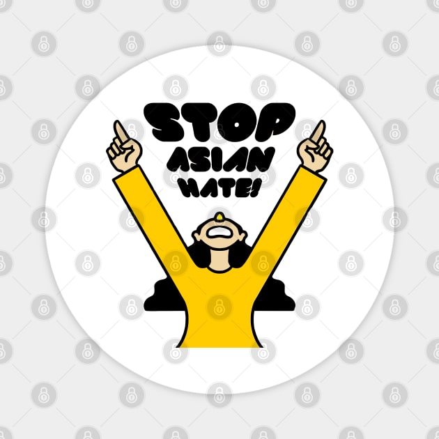 stop asian hate yeay Magnet by Nashida Said